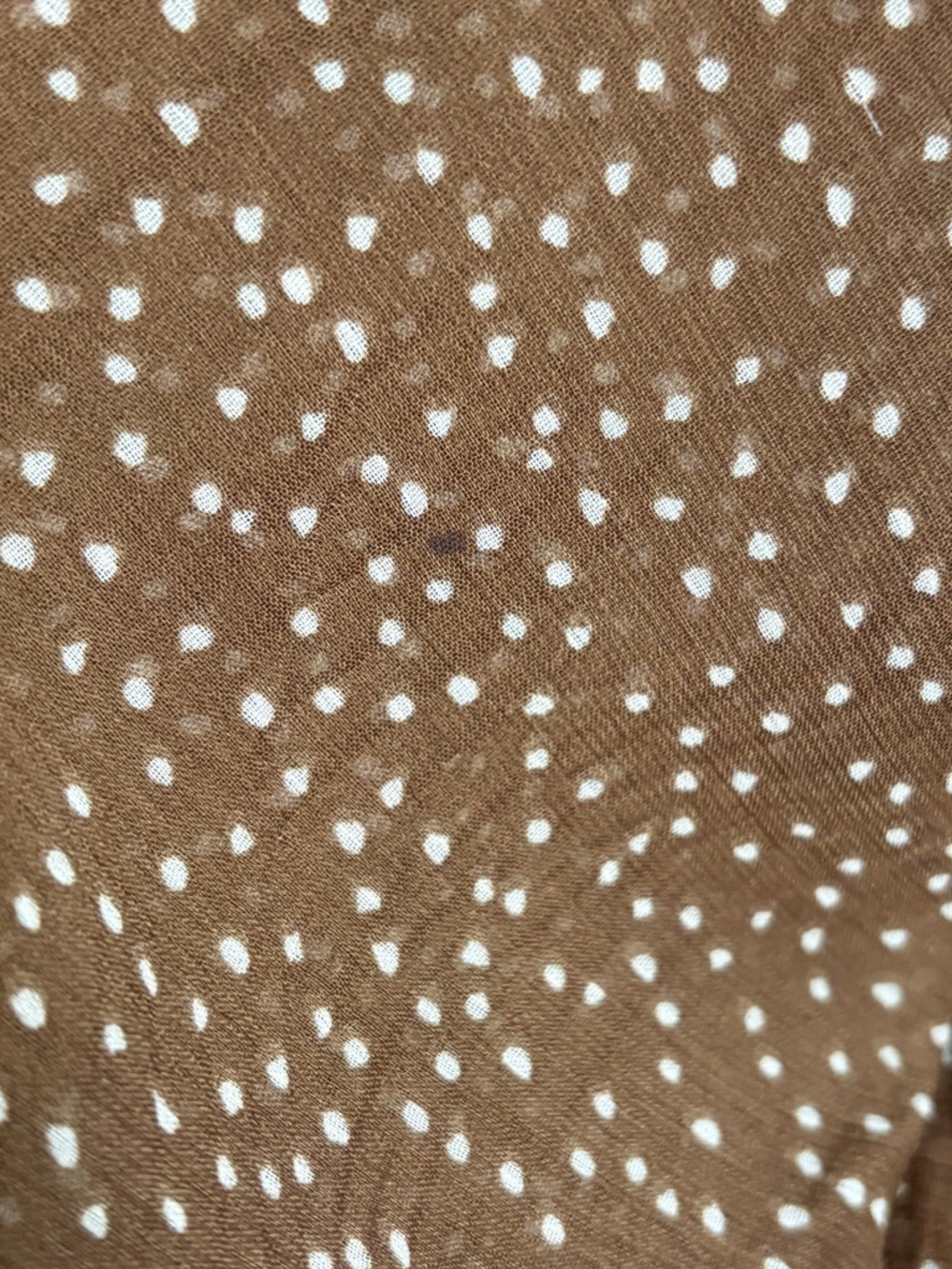 VINCE (missing slip) Starry Dot Apollo Dot Sheer Billowy Tie Neck Blouse - Picture 9 of 15